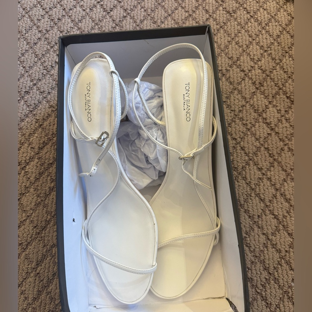 Tony Bianco Caprice White Heels - brand new, never worn